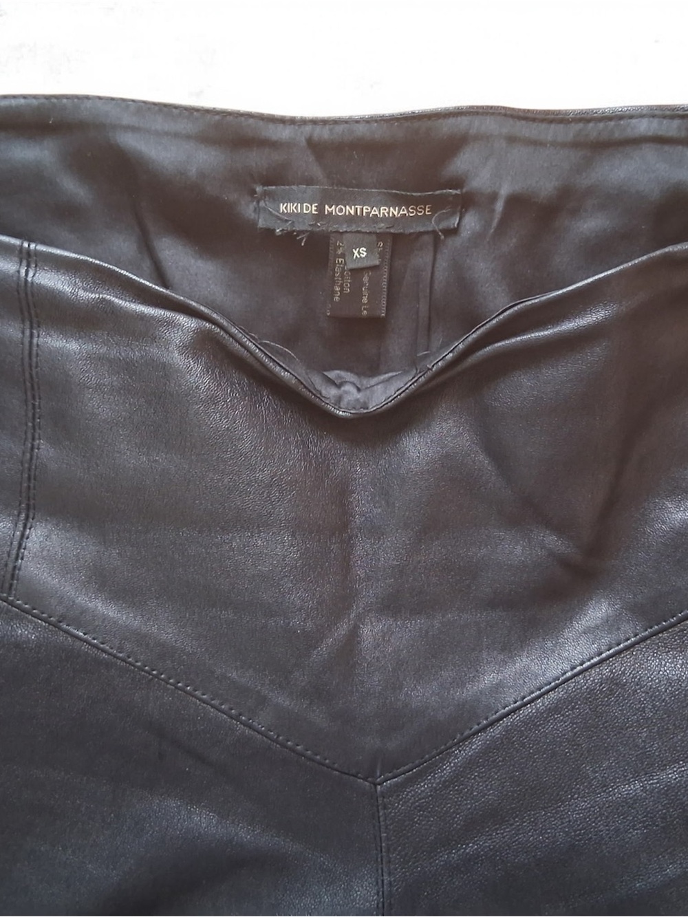 🪦 Kiki de Montparnasse Lambskin Leather Skinny Pant Size XS 🪦 - Picture 4 of 8